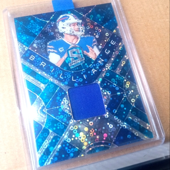 🏈🏆Josh Allen "Spectra Brilliance No Huddle Blue Patch - 17/50 Insert" Card🏆🏈 - Picture 6 of 9